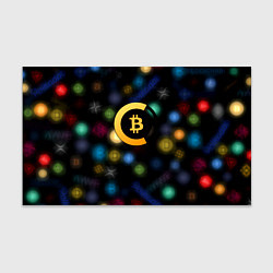 Бумага для упаковки Bitcoin logo criptomoney, цвет: 3D-принт