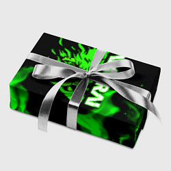 Бумага для упаковки Samurai green fire toxic, цвет: 3D-принт — фото 2