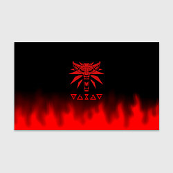 Бумага для упаковки Ведьмак огонь лого геральт, цвет: 3D-принт