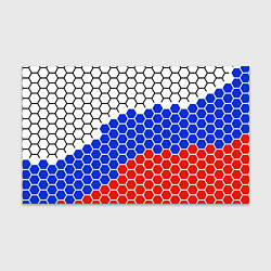 Бумага для упаковки Флаг России из гексагонов