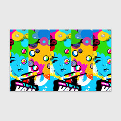 Бумага для упаковки Girls face - pop art