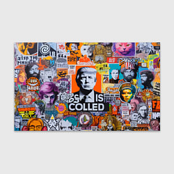 Бумага для упаковки Donald Trump - american сollage, цвет: 3D-принт