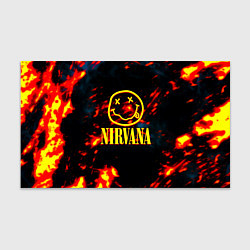 Бумага для упаковки Nirvana rock огненное лого лава