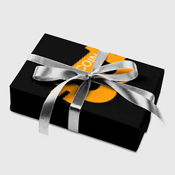 Бумага для упаковки Биткоин криптовалюта оранжевое лого, цвет: 3D-принт — фото 2