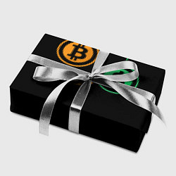 Бумага для упаковки Криптовалюта биткоин и доллар, цвет: 3D-принт — фото 2