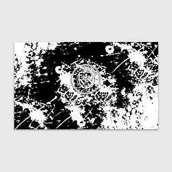 Бумага для упаковки Manchester City краски чёрно белые, цвет: 3D-принт