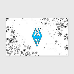 Бумага для упаковки Skyrim logo winter, цвет: 3D-принт