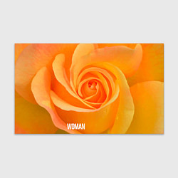 Бумага для упаковки Оранжевая роза - woman
