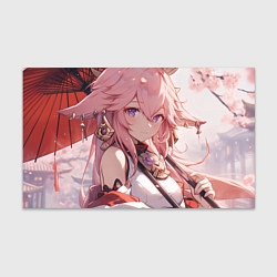 Бумага для упаковки Genshin Impact Яэ Miko smile
