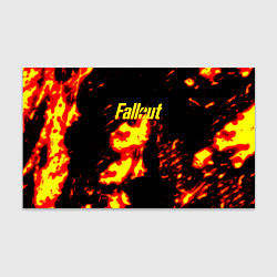 Бумага для упаковки Fallout огнненое лого