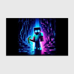 Бумага для упаковки Minecraft - neon character ai art