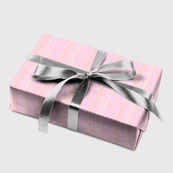 Бумага для упаковки Бледный розово-жёлтый полосатый, цвет: 3D-принт — фото 2