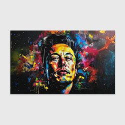 Бумага для упаковки Граффити портрет Илона Маска, цвет: 3D-принт