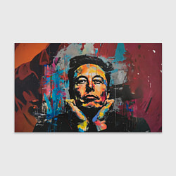 Бумага для упаковки Илон Маск граффити портрет, цвет: 3D-принт