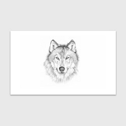 Бумага для упаковки Нарисованный волк зубами щёлк