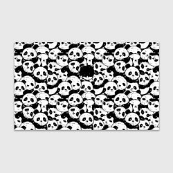 Бумага для упаковки Выходной господина злодея с пандами, цвет: 3D-принт