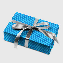Бумага для упаковки Паттерн яркий сине-голубой, цвет: 3D-принт — фото 2