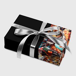 Бумага для упаковки Тату ирезуми дракона тигр лис и самурай, цвет: 3D-принт — фото 2