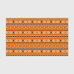 Бумага для упаковки Этническая геометрия в коричневом цвете, цвет: 3D-принт
