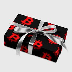 Бумага для упаковки Bitcoin red logo money, цвет: 3D-принт — фото 2