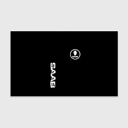 Бумага для упаковки SAAB logo white