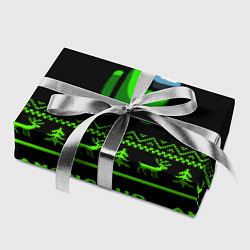 Бумага для упаковки Among us зелёный, цвет: 3D-принт — фото 2