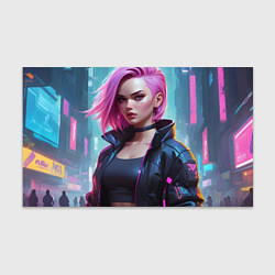 Бумага для упаковки Cyberpunk 2077 a girl