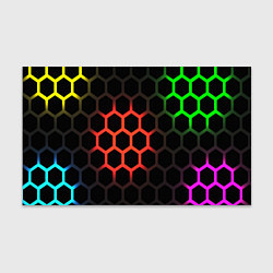 Бумага для упаковки Hexagon neon