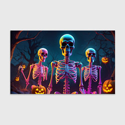Бумага для упаковки Страшилки скелеты