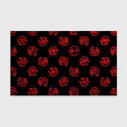 Бумага для упаковки Twenty one pilots rose pattern