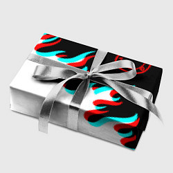 Бумага для упаковки Нирвана глитч огонь, цвет: 3D-принт — фото 2