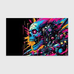 Бумага для упаковки Cool cyber skull - ai art