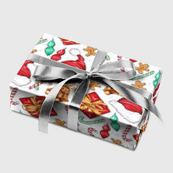 Бумага для упаковки Новогодний паттерн 2025, цвет: 3D-принт — фото 2