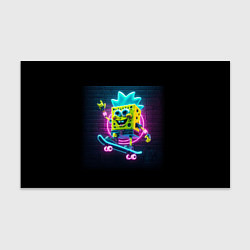 Бумага для упаковки Sponge Bob on a skateboard - ai art fantasy, цвет: 3D-принт