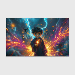 Бумага для упаковки Гарри Поттер с волшебной палочкой