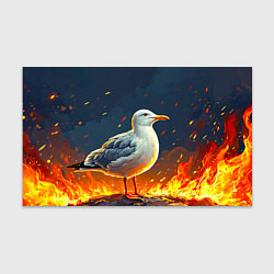Бумага для упаковки Чайка в огне