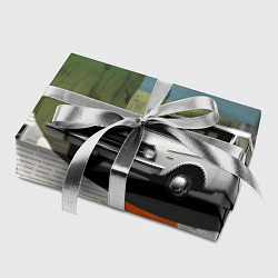 Бумага для упаковки Коллаж с ретро автомобилем, цвет: 3D-принт — фото 2