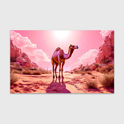 Бумага для упаковки Верблюд в розовой пустыне
