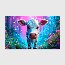 Бумага для упаковки Коровка в сказочном лесу