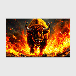 Бумага для упаковки Буйвол в огне