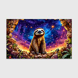 Бумага для упаковки Ленивец и звездное небо