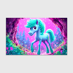 Бумага для упаковки Бирюзовая лошадка