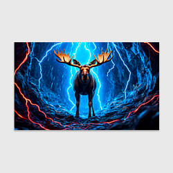 Бумага для упаковки Лось и молния