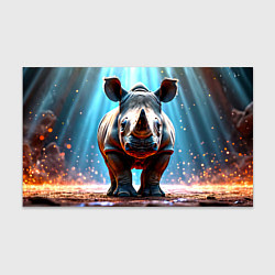 Бумага для упаковки Носорог в лучах