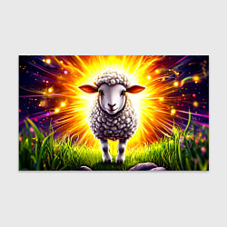 Бумага для упаковки Овечка в ярких лучах