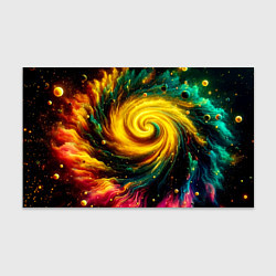 Бумага для упаковки Neon space - ai art fantasy, цвет: 3D-принт