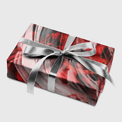 Бумага для упаковки Абстракция - white and red mood, цвет: 3D-принт — фото 2