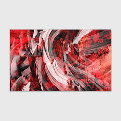 Бумага для упаковки Абстракция - white and red mood, цвет: 3D-принт