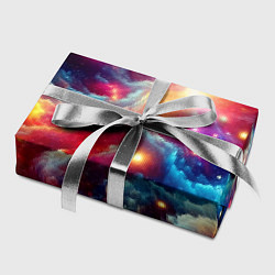 Бумага для упаковки Colorfull neon space clouds - ai art fantasy, цвет: 3D-принт — фото 2