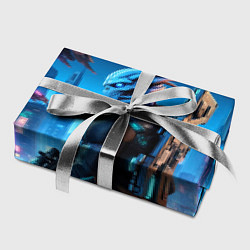 Бумага для упаковки Mass Effect - neon glow fantastic, цвет: 3D-принт — фото 2